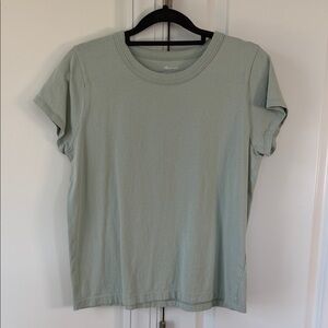 Madewell Short Sleeve Crew Tee in Sage Green